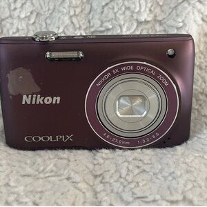 Nikon COOLPIX S4100 14.0MP 5X Wide Optical Zoom Digital Camera Touch Screen Plum